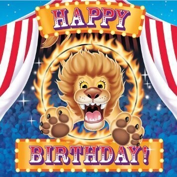 Napkins-LN-Big Top Circus Birthday