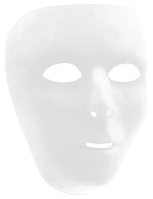 White Full Face Mask