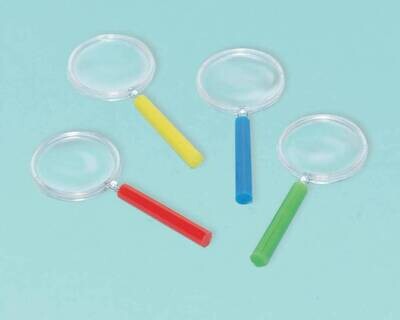 Party Favors- Mini Magnifying Glasses- 12pcs/4&quot;
