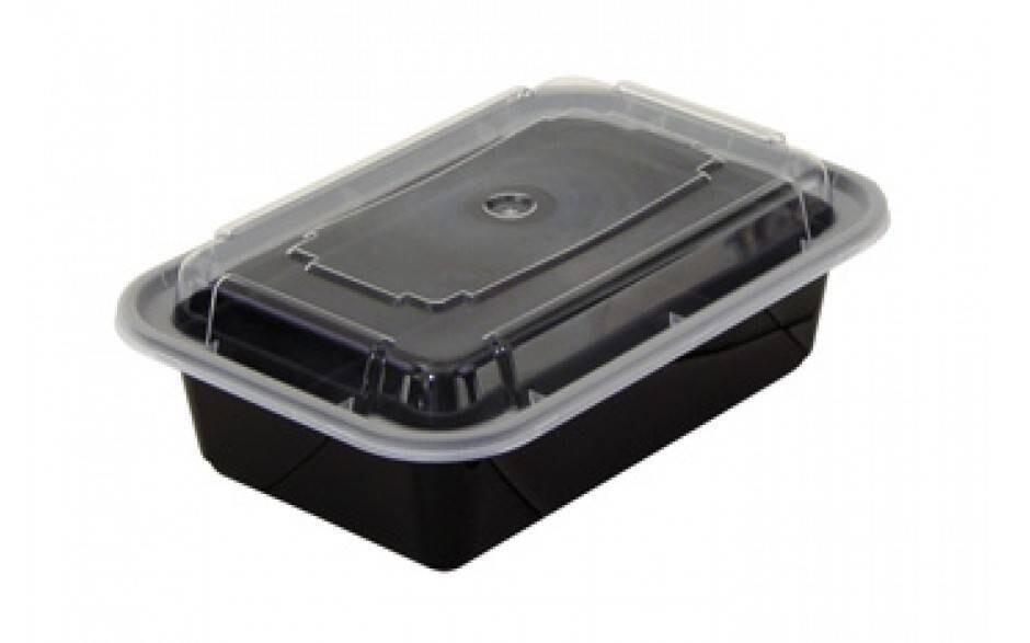 Container-Black-w/ lid-Plastic-7.25&#39;&#39; x 5&#39;&#39;