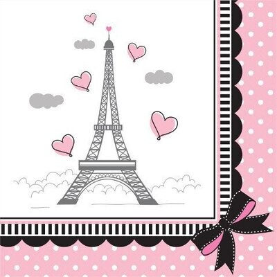Napkins-BEV-Party in Paris-18pkg-2ply - Discontinued