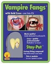 Costume Accessory-Vampire Fangs with Cross-1pkg