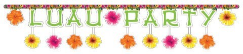 Jointed Banner-Luau Party-1pkg-7ft