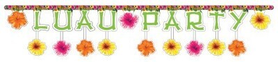 Jointed Banner-Luau Party-1pkg-7ft