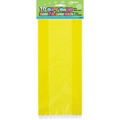 Loot Bags-Yellow-30pk (11.5&#39;&#39;x5&quot;)