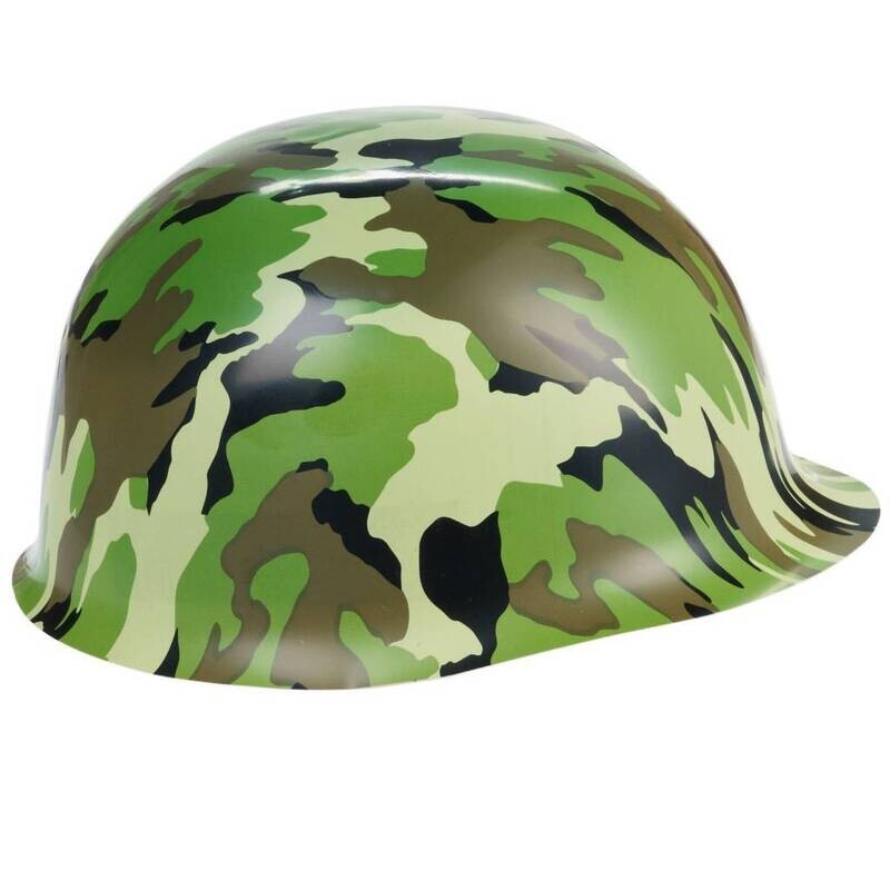 Army Hat-Plastic-Camouflage-1pkg