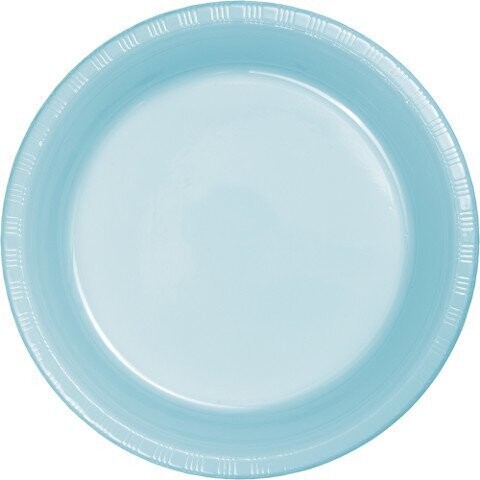 Plates-BEV-Pastel Blue-20pkg-Plastic