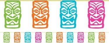 Banner-Tiki Flag-Paper-12&#39;&#39;