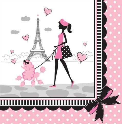 Napkins-LN-Party in Paris-18pkg-2ply - Discontinued