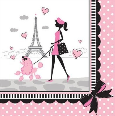 Napkins-LN-Party in Paris-18pkg-2ply - Discontinued