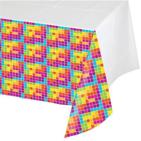 Tablecover-Rectangle-Get Nerdy-54&#39;&#39;x102&#39;&#39;-Plastic - Discontinued