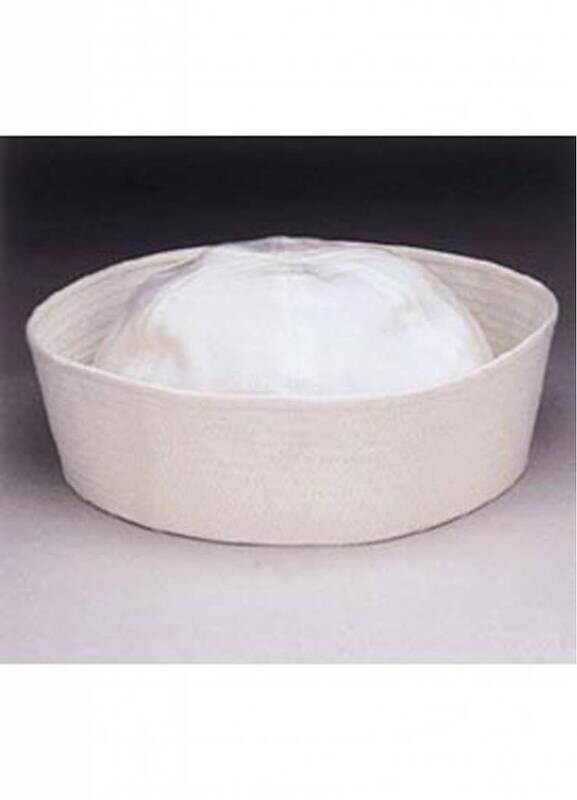 Costume Accessory-White Sailor Hat-1pkg