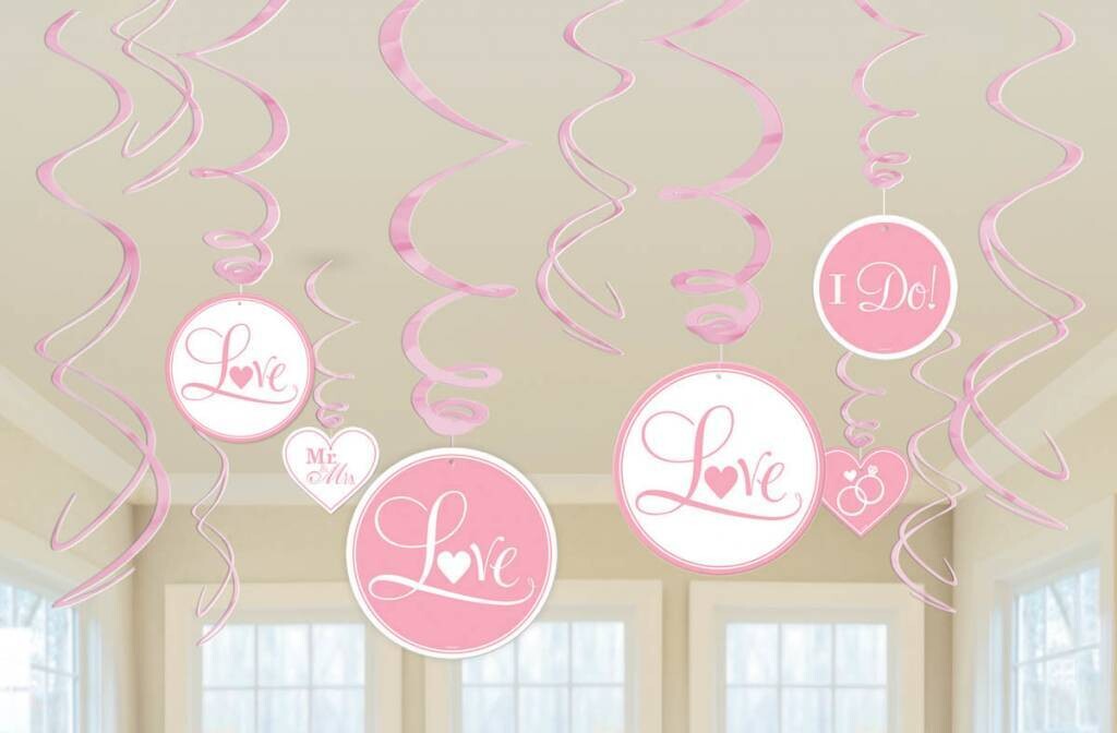 Swirl Decorations-New Pink-12pk
