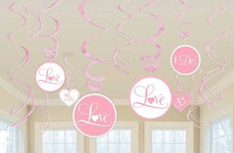Swirl Decorations-New Pink-12pk
