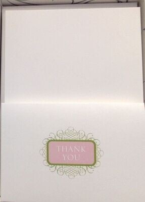 Thank You Cards-Wedding-Decorative Design-50pk