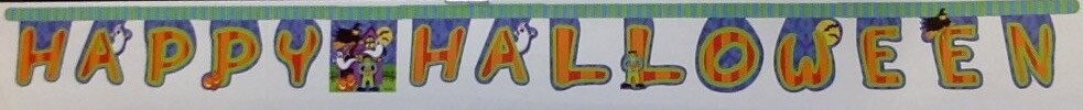 Jointed Banner-Happy Halloween-1pkg-7.75ft
