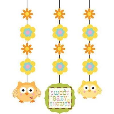 Hanging Cutouts-Happi Tree Baby Shower-3pkg-36&quot;