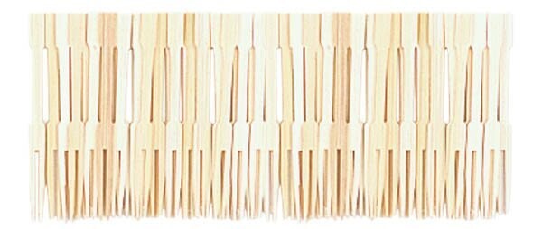 Cocktail Forks- Bamboo- 70pk/3.5&quot;