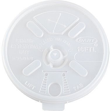 Lids-Plastic-Foam Cups-16oz-125pk