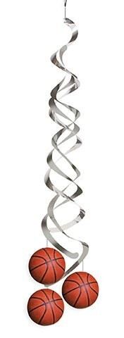 Danglers-Foil Swirl-Basketball Fanatic-2pkg-36&quot;