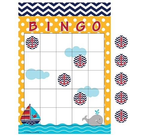 Bingo Game-Ahoy Matey Baby Shower-1pkg