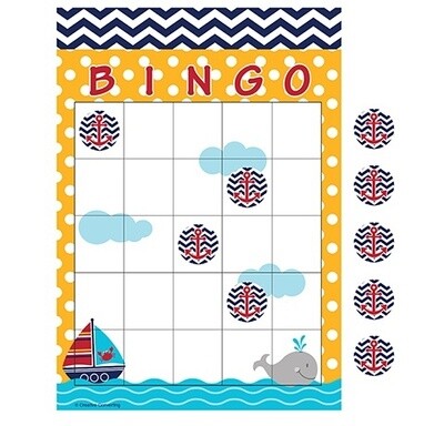 Bingo Game-Ahoy Matey Baby Shower-1pkg