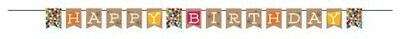 Pennant Banner-Birthday Kraft-1pkg-9ft