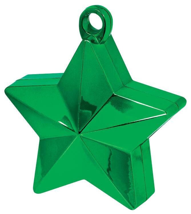 Balloon Weight-Star Electroplated-Green-6oz