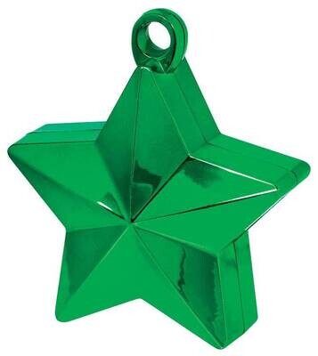 Balloon Weight-Star Electroplated-Green-6oz