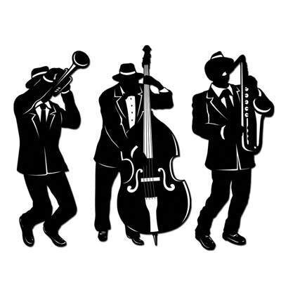 Cutouts-Jazz Trio Silhouettes-3pkg-17.5&quot;-18&quot;