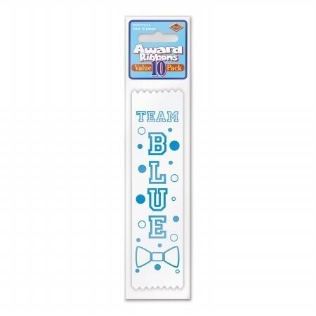 Award Ribbon-Team Blue-6.5&#39;&#39;-10pk