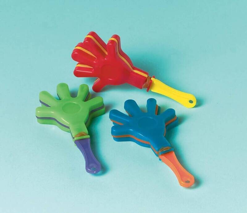 Party Favors- Mini Hand Clappers- 12pcs/3.5&quot;