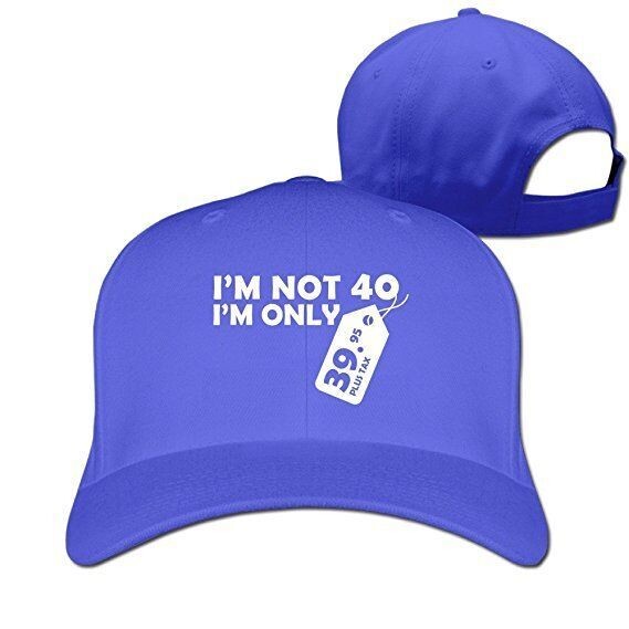 Hat-I am not 40, I am 39.95-Blue