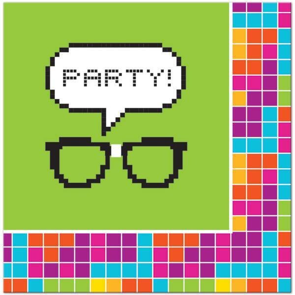 Napkins LN-Get Nerdy - Discontinued-16pk-2ply