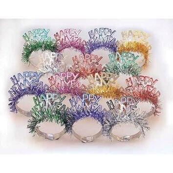 New Years Tiaras-Foil Flower-1pk