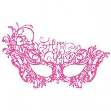 Mask-New Year-Lace-Pink
