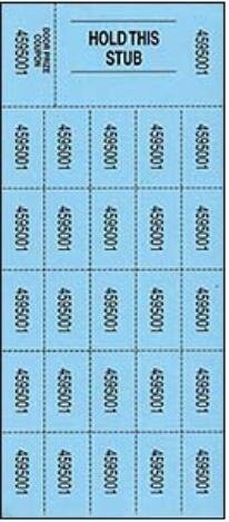 Tickets-Penny Sale-500 sheets (Large) Multi Color