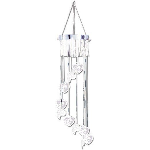 Ceiling Column-Metallic-Shimmering Wedding Spirals-1pkg