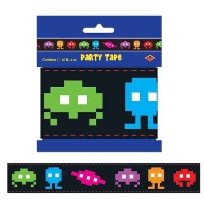 Party Tape-Plastic-80&#39;s Arcade-1pkg-20ft