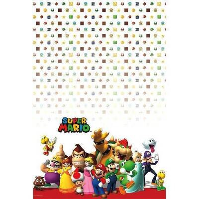 Table Cover-Super Mario-Plastic-1.2m x 1.8m