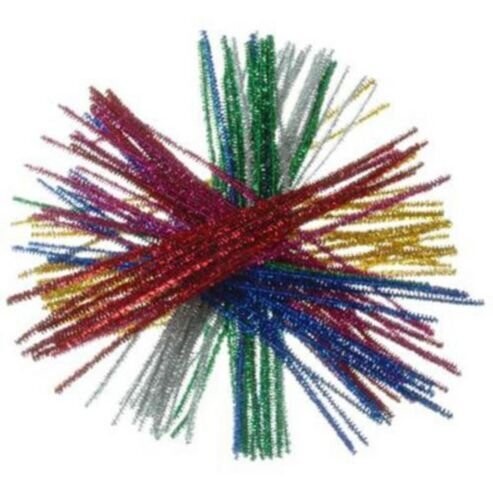 Pipe Cleaners- Multi Glitter Mix- 40pck/12&quot;