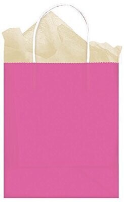 Gift Bag-Medium-Solid Bright Pink-10''