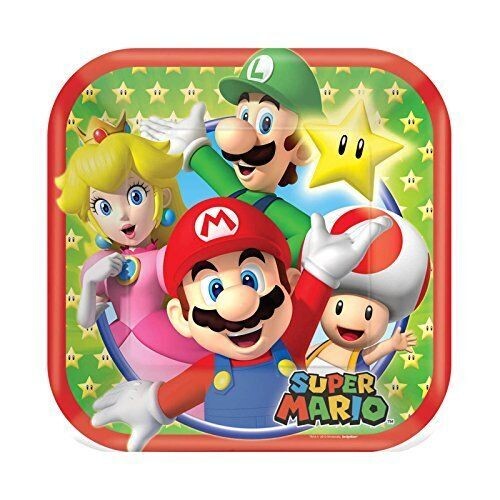 Plates - BEV - Super Mario - 8pk