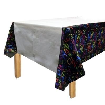 Table Cover-New Year-Countdown Celebration-Plastic-54&#39;&#39; x 102&#39;&#39;