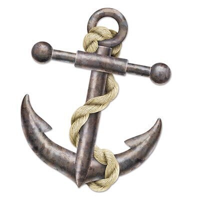 Jointed Cutout-Nautical Anchor-1pkg-5.1ft