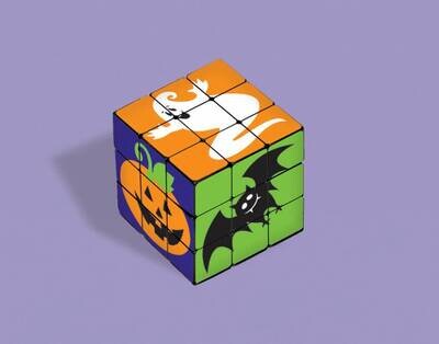 Puzzle Cube-Halloween-6pkg