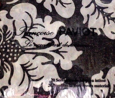 Napkins-DN-White Flower Pattern-20pkg-2ply (Discontinued)
