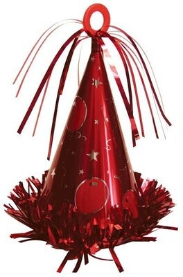 Balloon Weight-Party Hat-Red-6oz