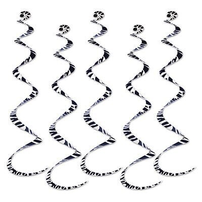 Danglers-Swirl-Zebra Print-5pkg-24&quot;