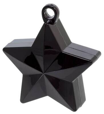 Balloon Weight-Star Electroplated-Black-6oz